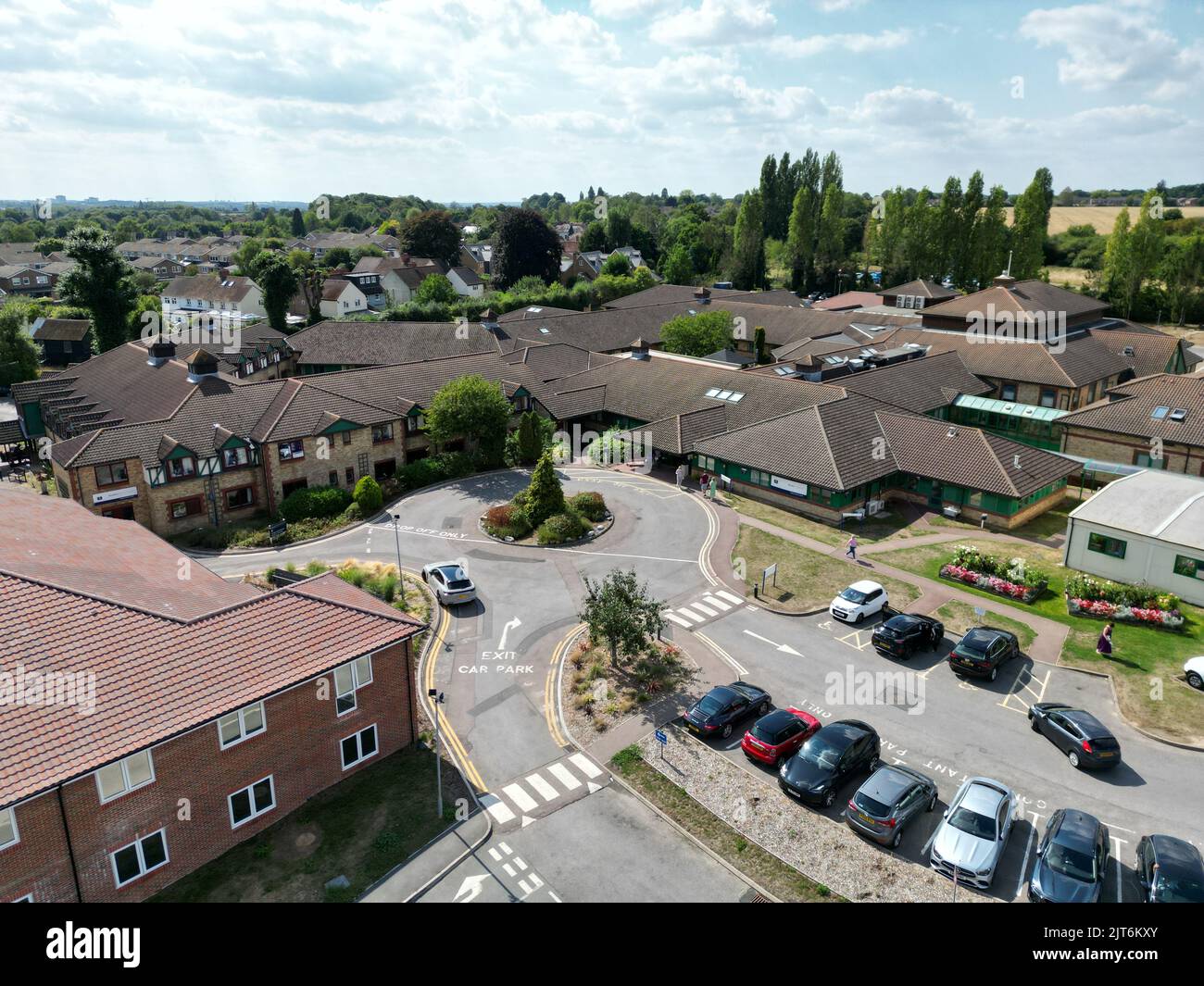 Rivers private hospital Sawbridgeworth Uk aerial view Stock Photo Alamy