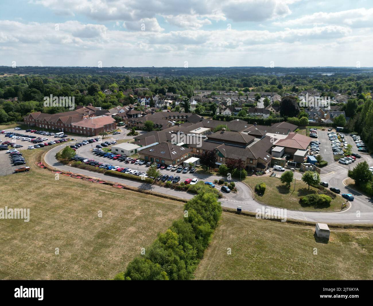 Rivers private hospital Sawbridgeworth Uk aerial view Stock Photo Alamy