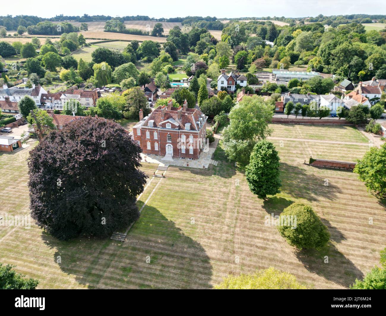 Large houses in Much Hadham Typical Historic English Village