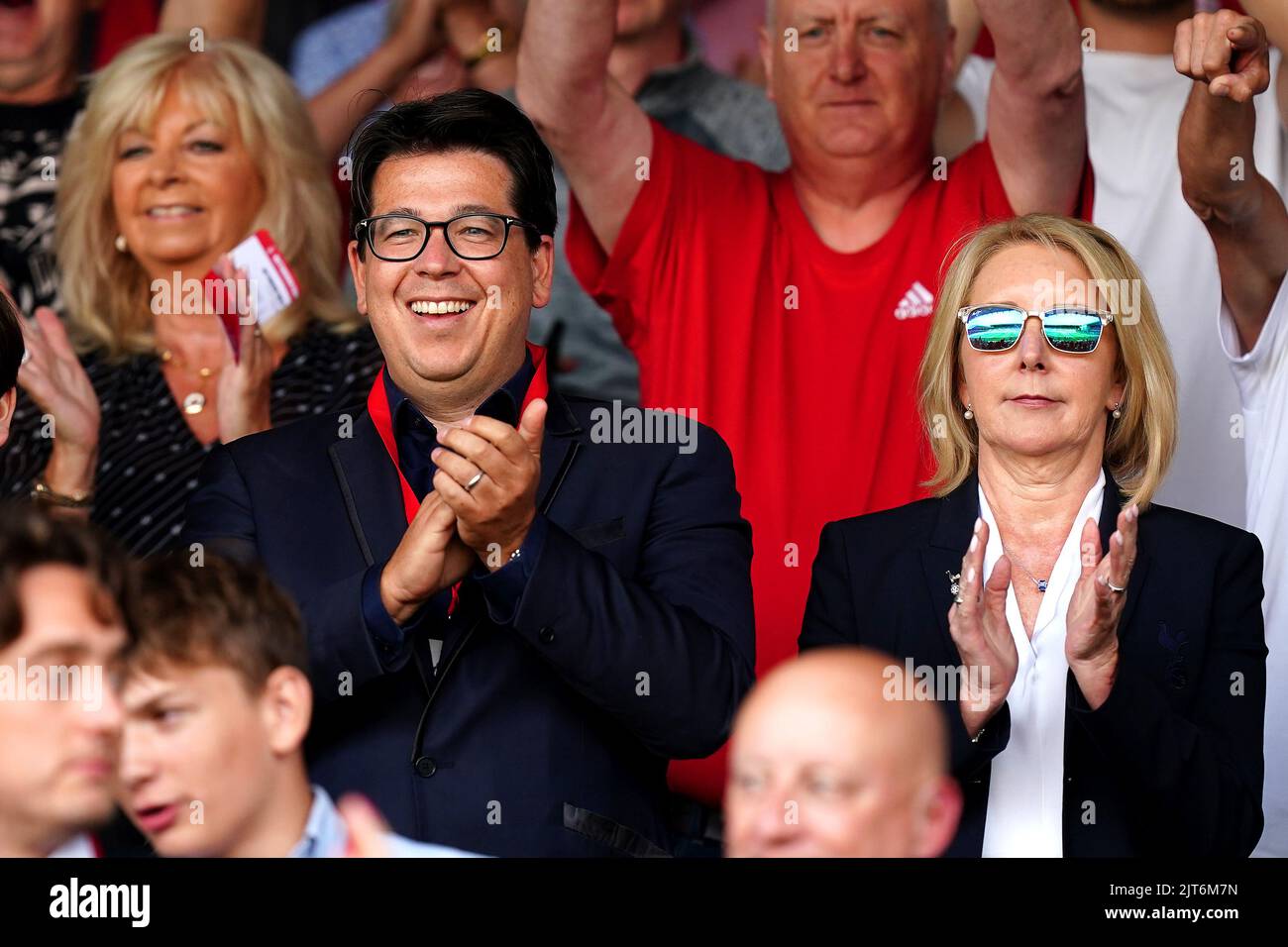 Comedian Michael McIntyre during the Premier League match at the City