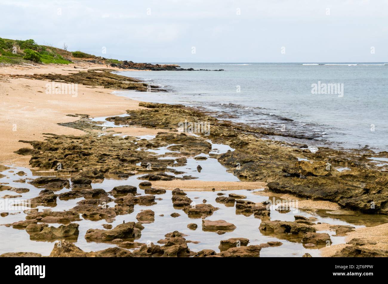 Lana’i North Shore - Shipwreck Beach Stock Photo