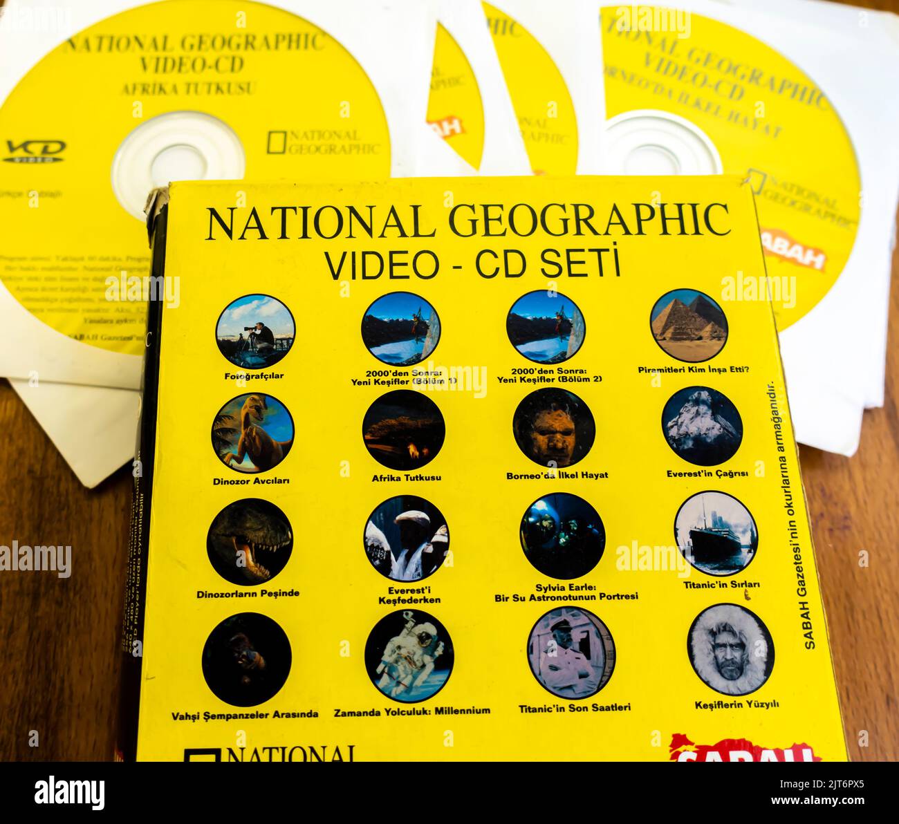 National Geographic Video-CD set cover Stock Photo - Alamy
