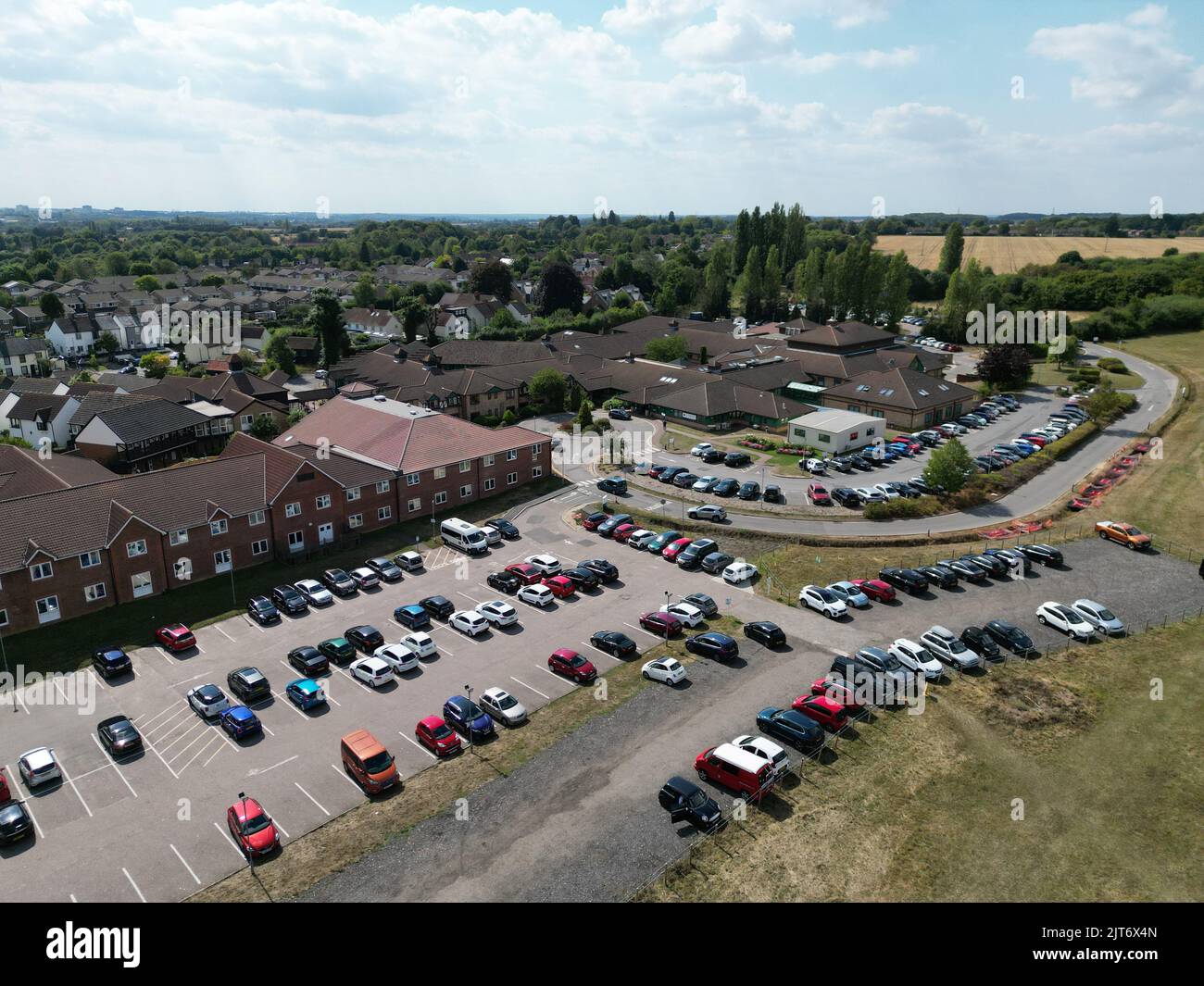 Rivers private hospital Sawbridgeworth Uk aerial view Stock Photo Alamy