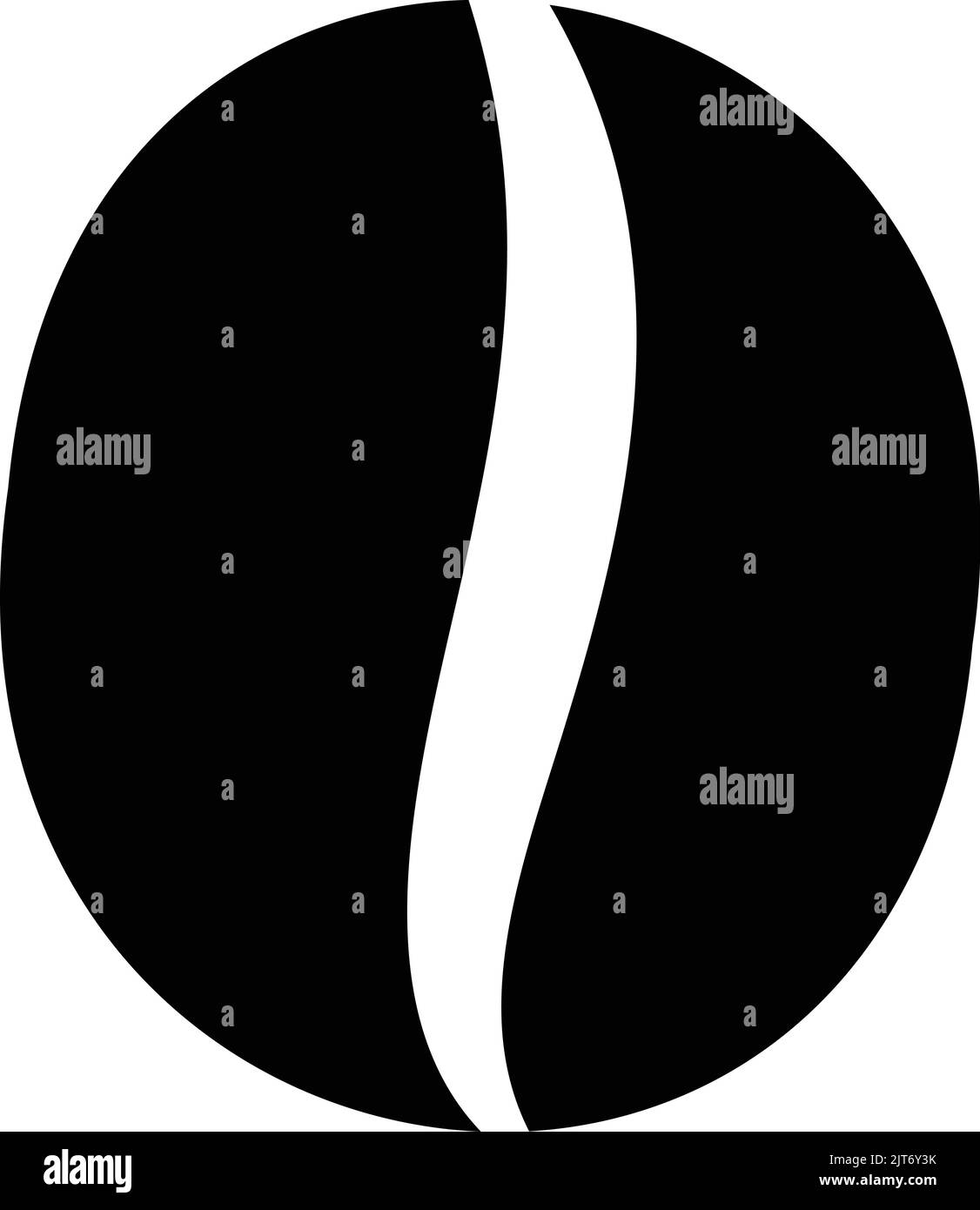 Coffee bean icon vector isolated on white background Stock Vector Image ...