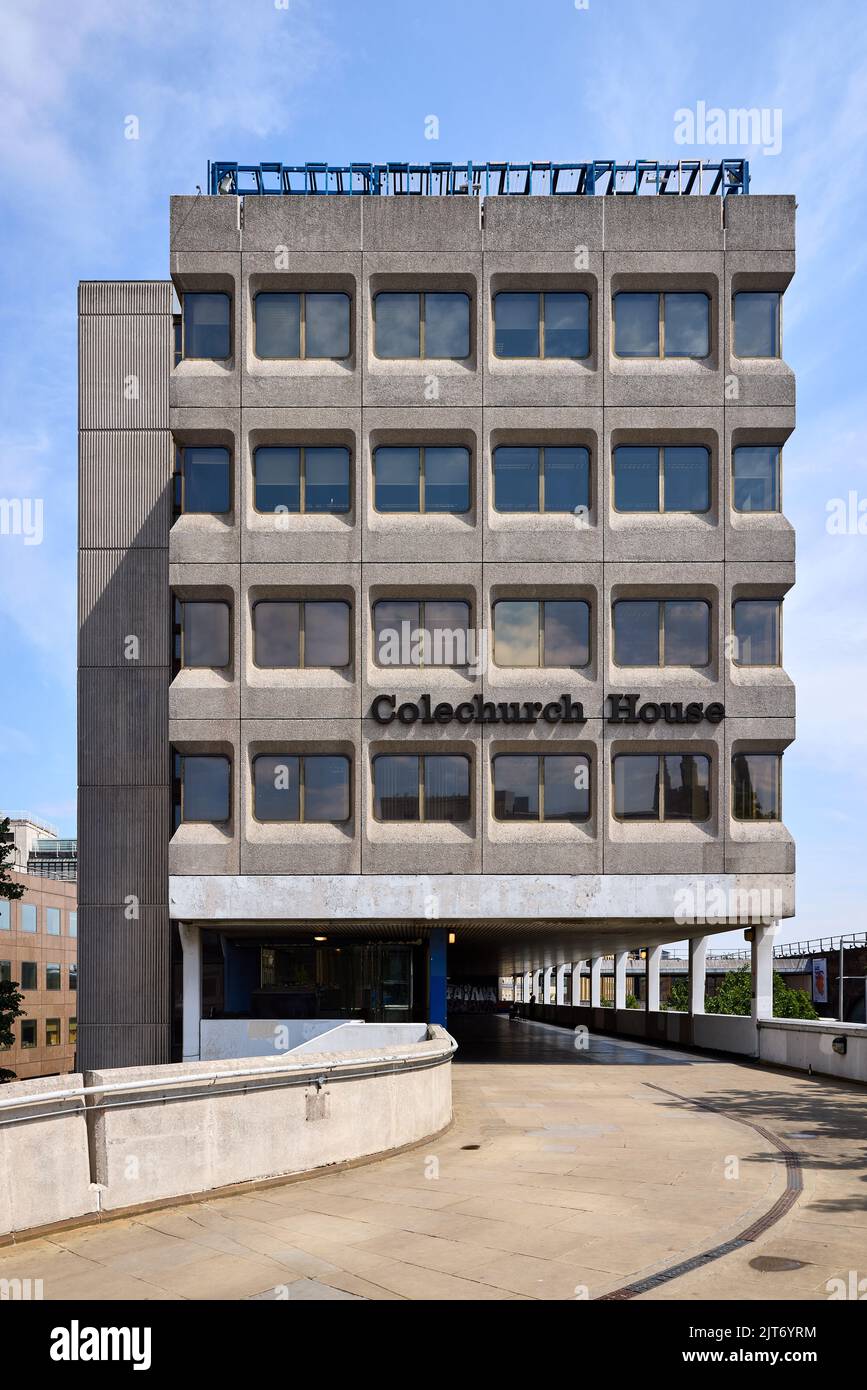 Colechurch House (designed by E.G. Chandler, 1973); London Bridge Walk, London, UK Stock Photo