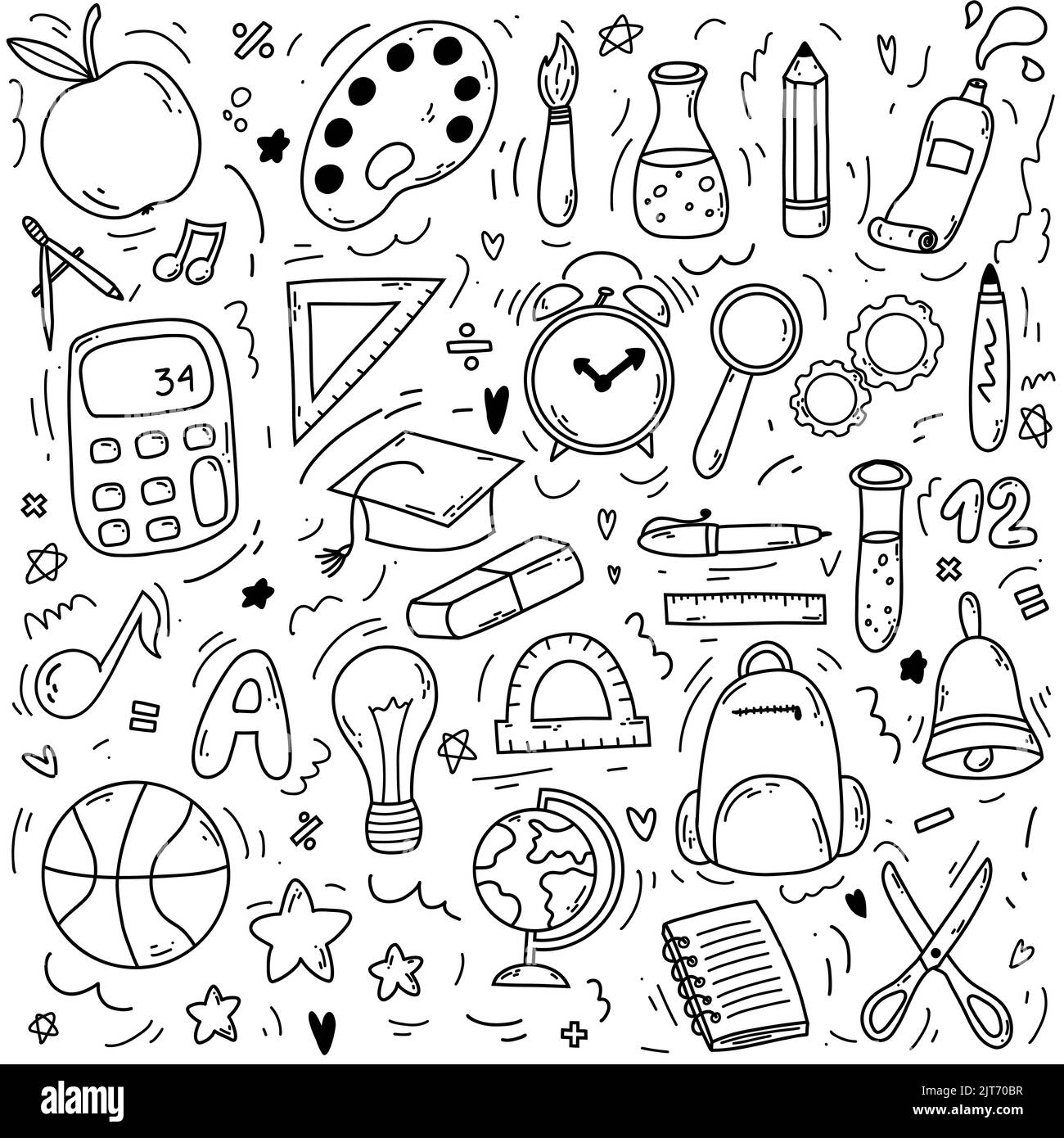 Premium Vector  Hand drawn set of artist tools doodle art supplies in  sketch style easel brushes paint pencils