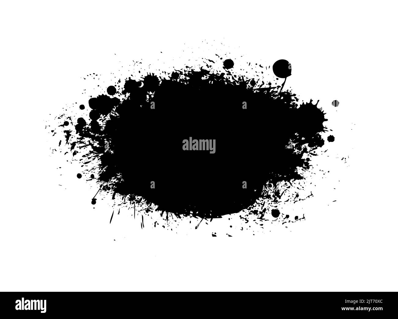 Black blob object on White Background. Vector illustration Stock Vector ...