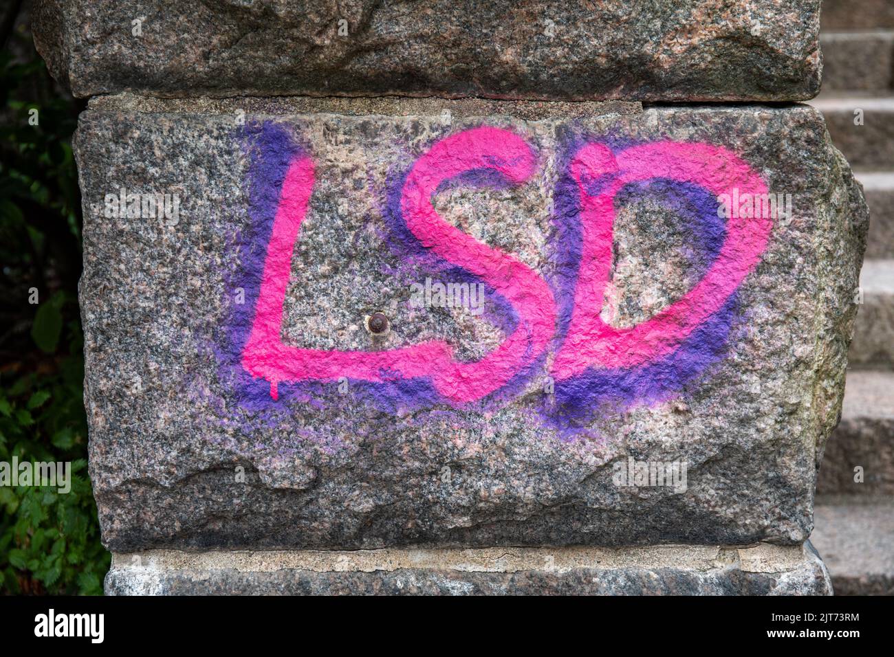 LSD tag Stock Photo