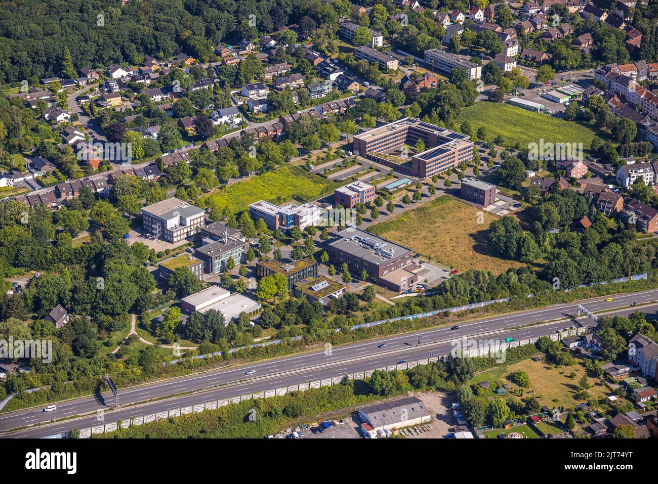 Tax office gelsenkirchen and industrial park ludwig erhard strasse hires stock photography and