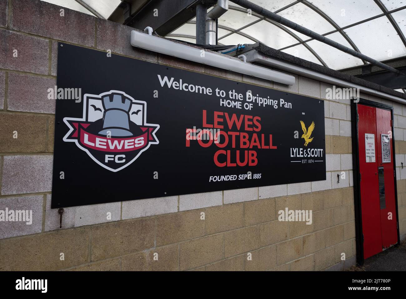 Lewes, UK. 28th Aug, 2022. Lewes, August 28th, 2022 The exterior of