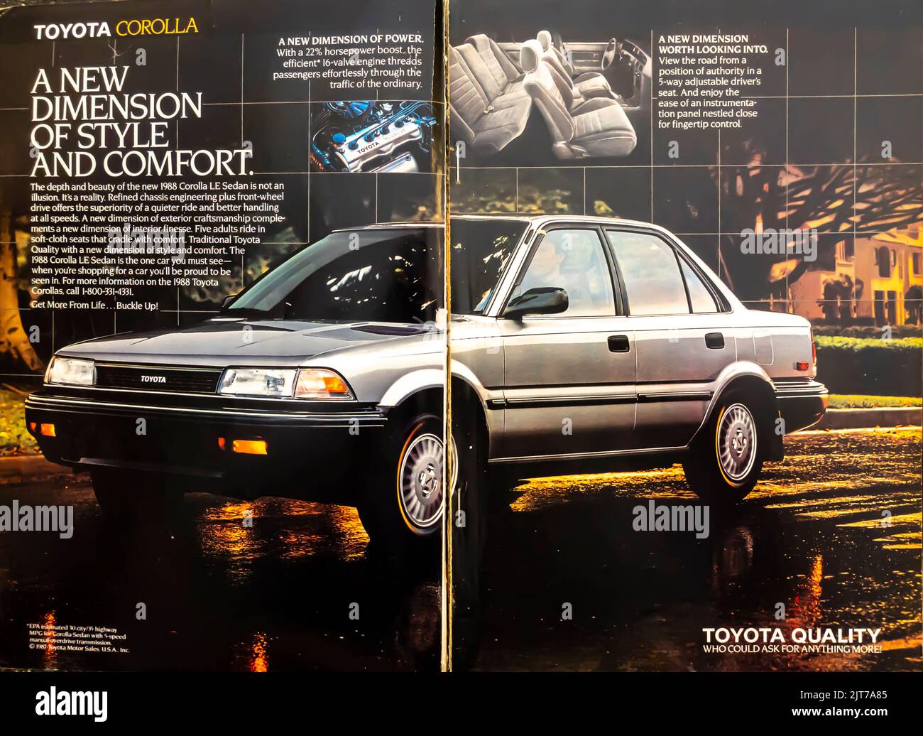 Toyota corolla advert hi res stock photography and images alamy