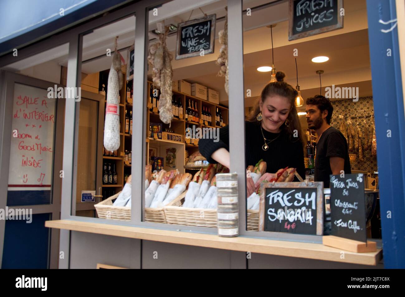 Frenchstyle sandwiches, Montmartre, Paris, France Stock Photo Alamy