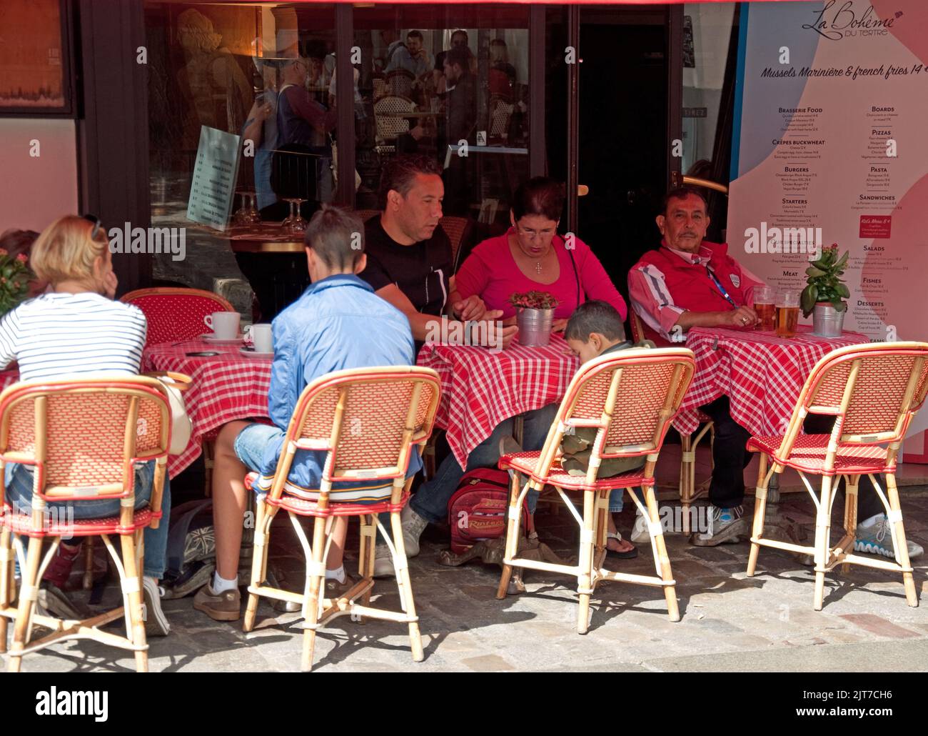 Restaurant, Montmartre, Paris, France Stock Photo Alamy