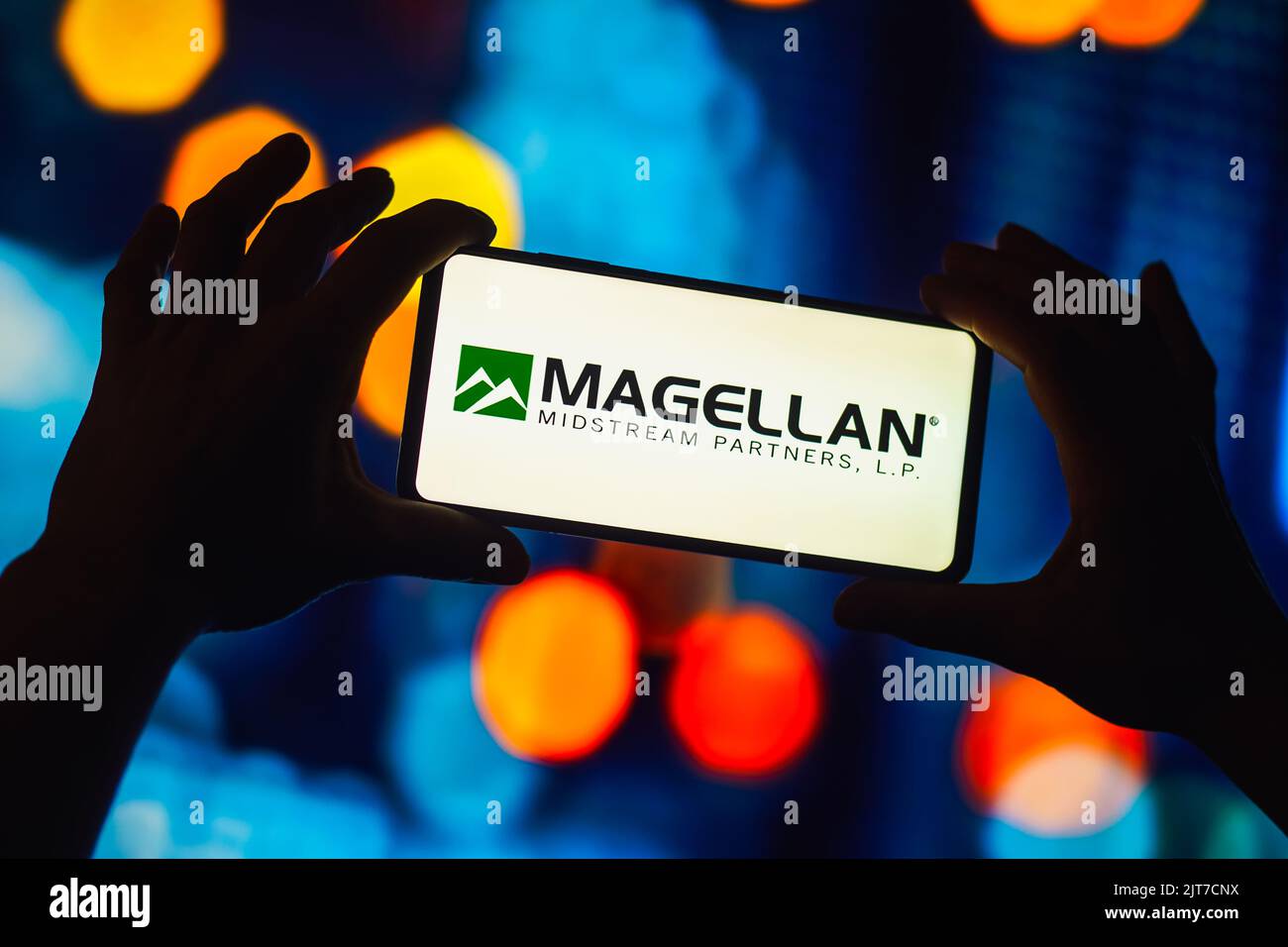 In this photo illustration, the Magellan Midstream Partners, L.P.