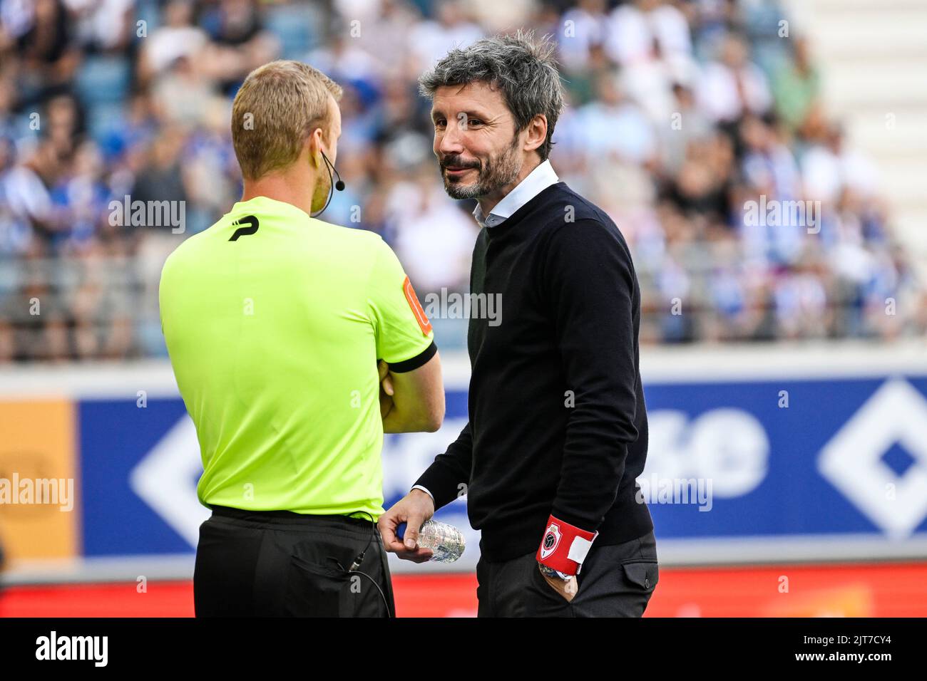 Gent Belgium. 28th Aug 2022. Antwerp s head coach Mark van