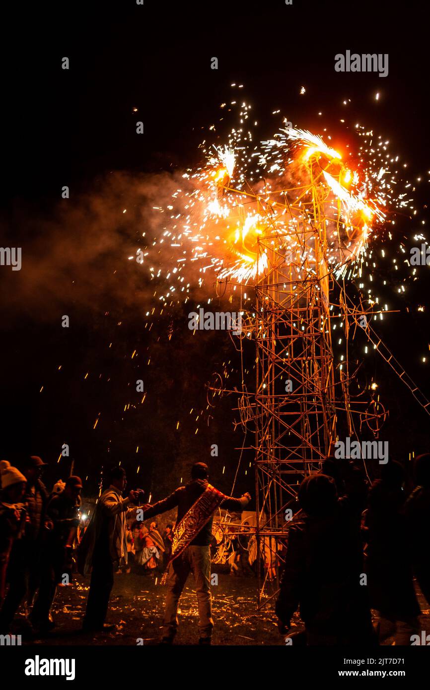 The People celebrate the Corpus Christi patronal festival and dance