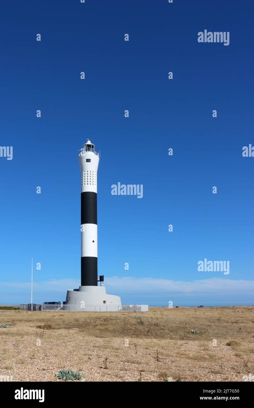 The new Dungeness Lighthouse built in 1961 Kent UK Stock Photo