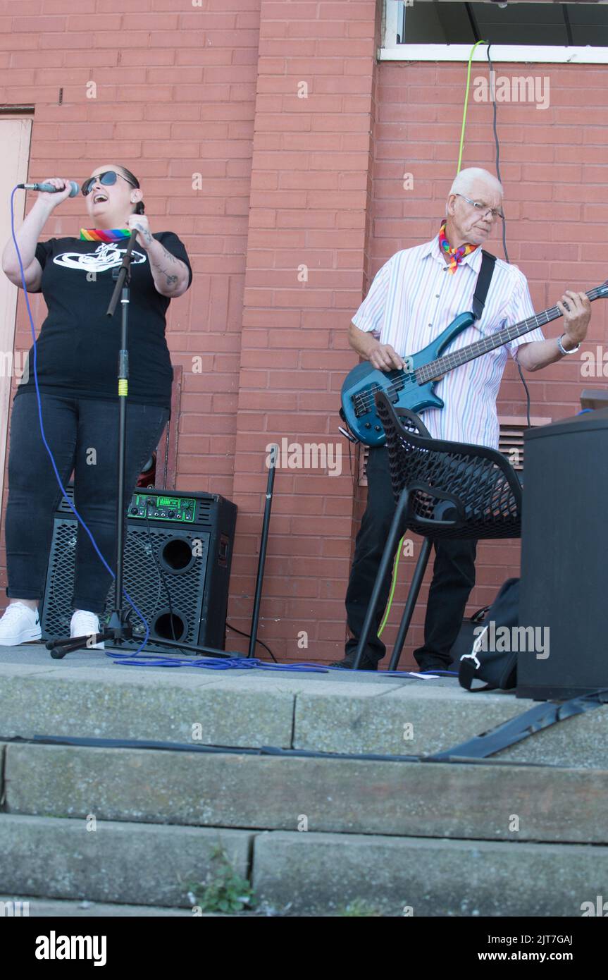 Ashes and Wine, Performed on the mainstage at Pride in New Brighton Wallasey Liverpool (Terry Scott/SPP) Credit: SPP Sport Press Photo. /Alamy Live News Stock Photo