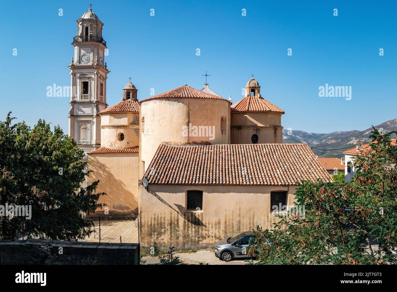 Saint-Blaise Church, Calenzana, Corsica, France Stock Photo