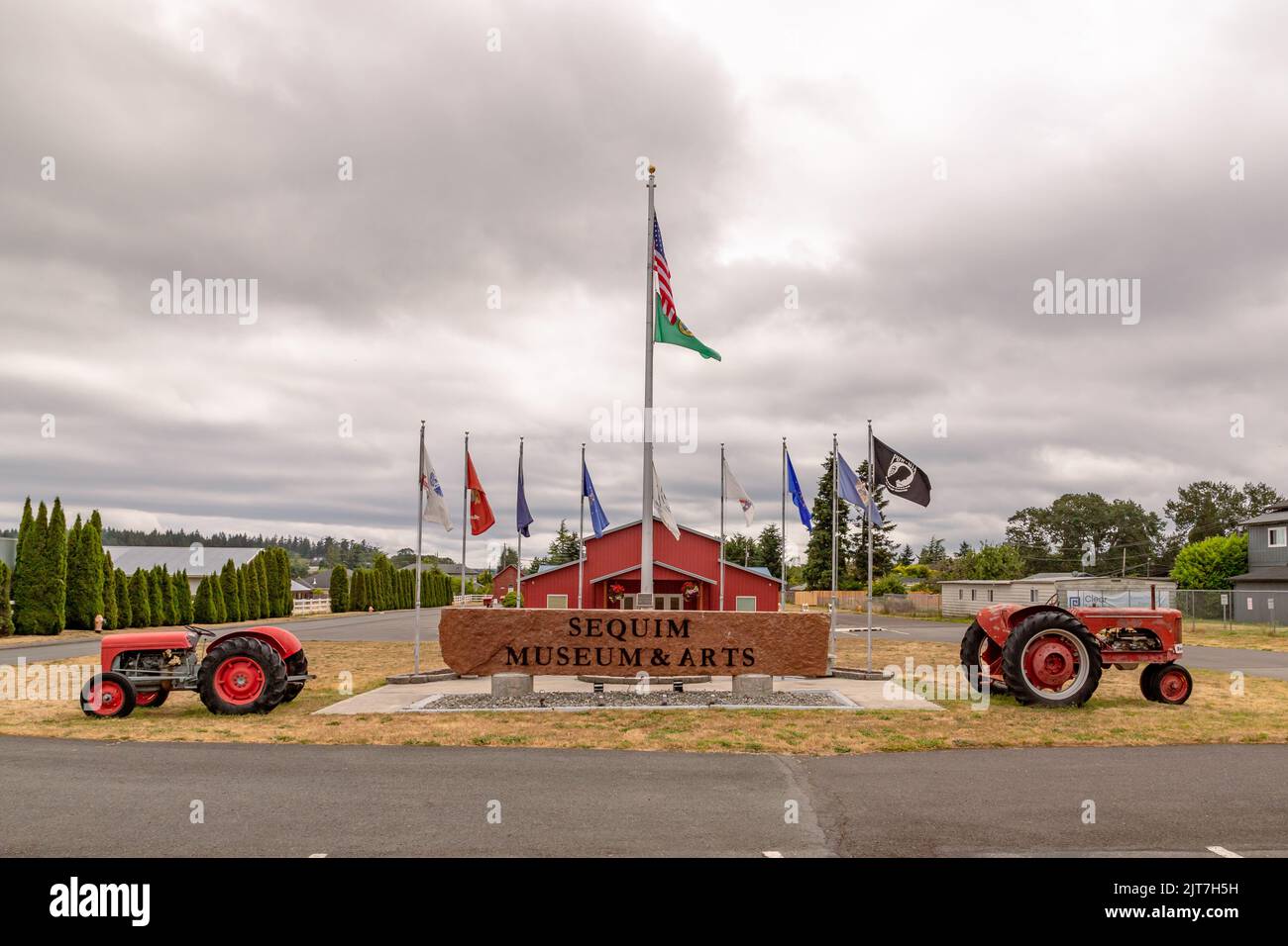 Sequim, WA USA - 07-18-2022: Sequim Museum and Arts Building Stock Photo