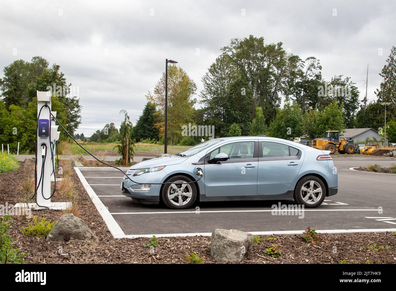 Sequim, WA USA 07182022 Enel X Electric Vehicle Charging Station
