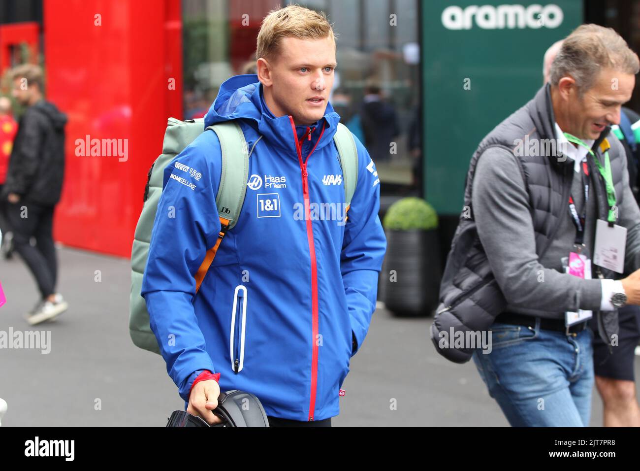 SPA-Francorchamps, BELGIUM, 27. AUGUST: #47, Mick SCHUMACHER, GER, Haas F1 Team, during the GP Formula 1 in Belgium on the SPA-Francorchamps race course 2022 . BELGIAN Formula 1 Grand Prix in - fee liable image - Photo Credit: © Udo STIEFEL/ATP images (STIEFEL Udo /ATP/SPP) Credit: SPP Sport Press Photo. /Alamy Live News Stock Photo