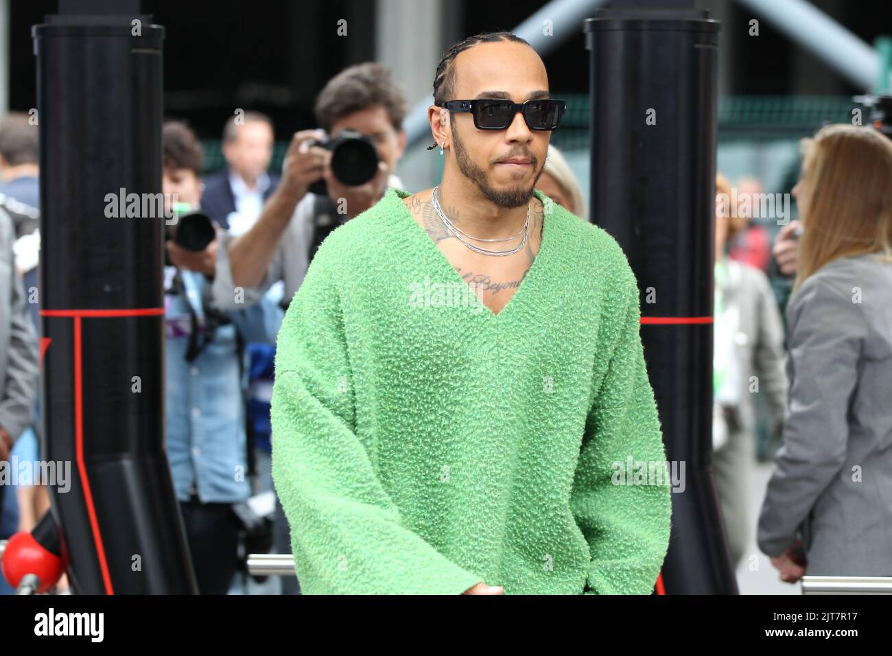 SPA-Francorchamps, BELGIUM, 27. AUGUST: #44, Lewis HAMILTON, GBR, Mercedes AMG F1 Team, during the GP Formula 1 in Belgium on the SPA-Francorchamps race course 2022 . BELGIAN Formula 1 Grand Prix in - fee liable image - Photo Credit: © Udo STIEFEL/ATP images (STIEFEL Udo /ATP/SPP) Credit: SPP Sport Press Photo. /Alamy Live News Stock Photo