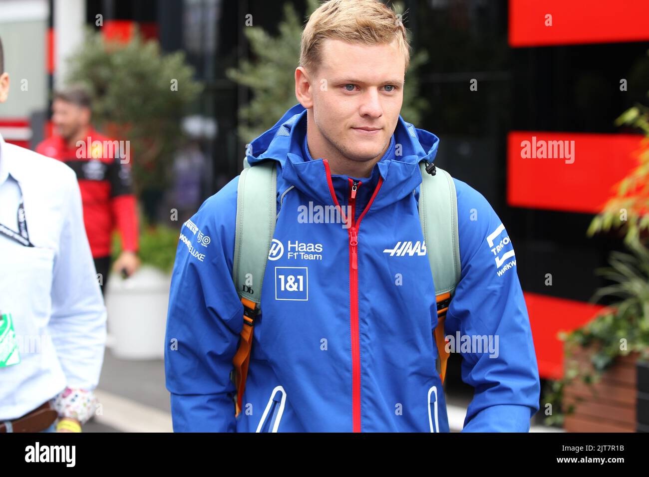 SPA-Francorchamps, BELGIUM, 27. AUGUST: #47, Mick SCHUMACHER, GER, Haas F1 Team, during the GP Formula 1 in Belgium on the SPA-Francorchamps race course 2022 . BELGIAN Formula 1 Grand Prix in - fee liable image - Photo Credit: © Udo STIEFEL/ATP images (STIEFEL Udo /ATP/SPP) Credit: SPP Sport Press Photo. /Alamy Live News Stock Photo