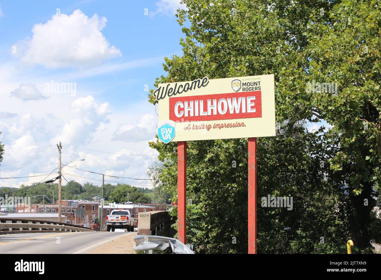 Chilhowie Virginia Sign Stock Photo Alamy