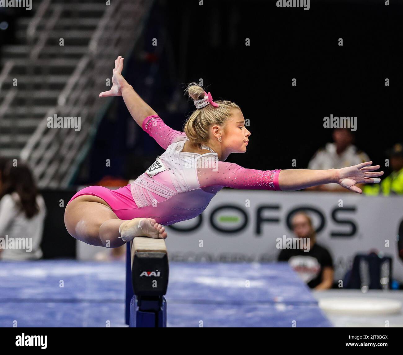 August 19, 2022 Charlotte Booth of Brandy Johnson's begins her beam