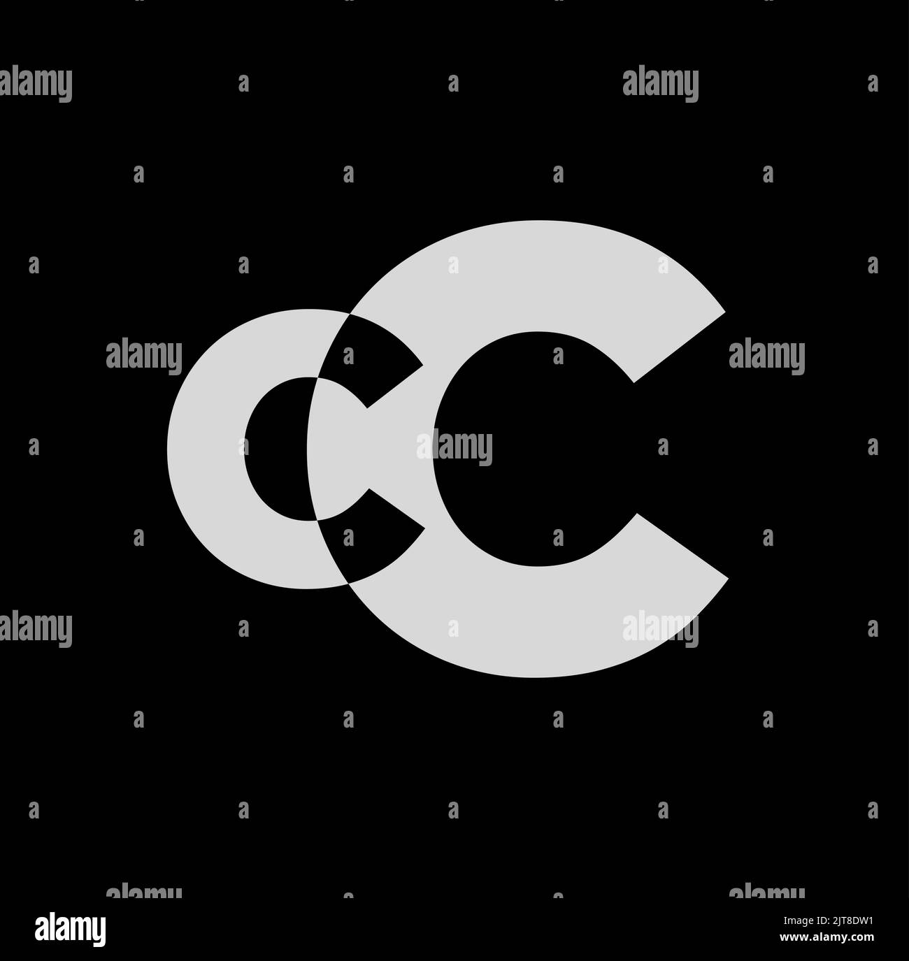 An editable company initial letter logo CC Stock Vector Image & Art - Alamy