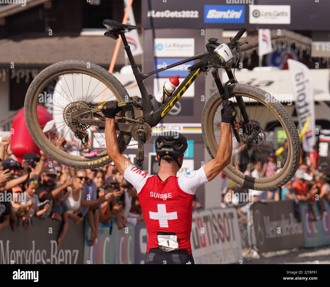 SCHURTER Nino Winner UCI Mountain Bike World Championships in Les Gets
