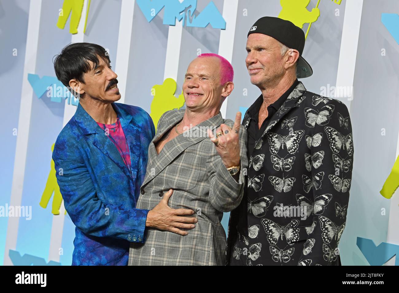 Red Hot Chili Peppers attending the MTV Video Music Awards 2022 held at the Prudential Center in