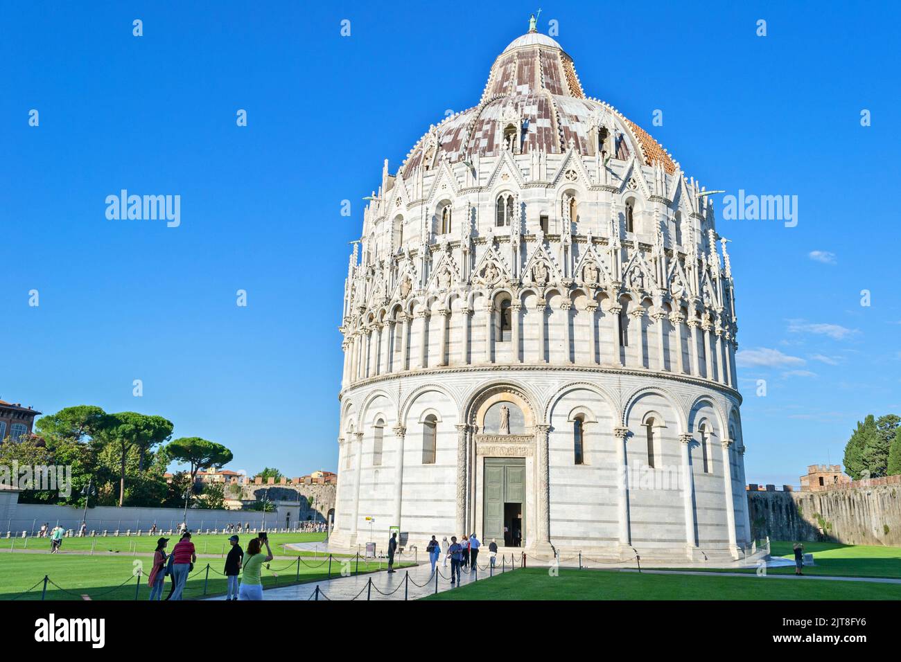 Baptistery Of Saint John in Pisa, Italy. Stock Photo
