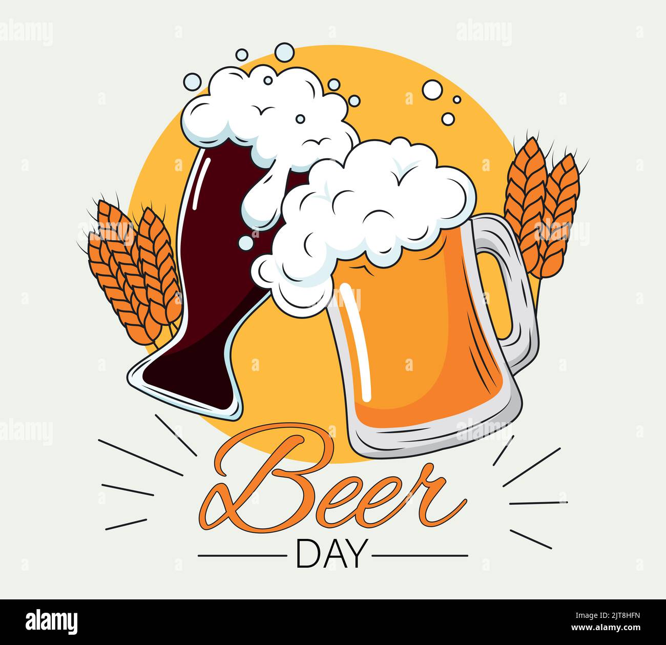Beer day concept Stock Vector Image & Art - Alamy