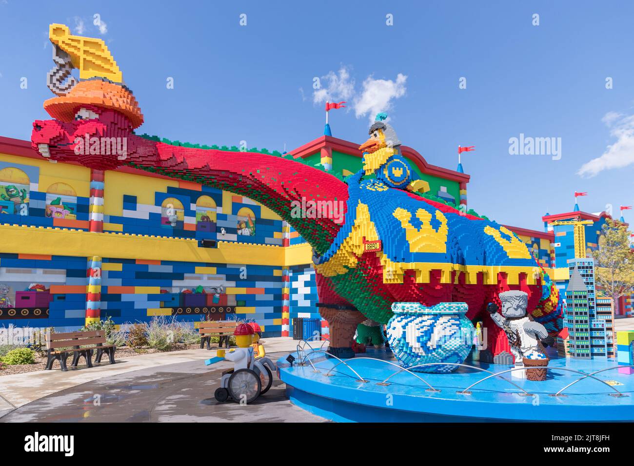 NEW YORK, UNITED STATES August 23 2022 Buildings and stores in