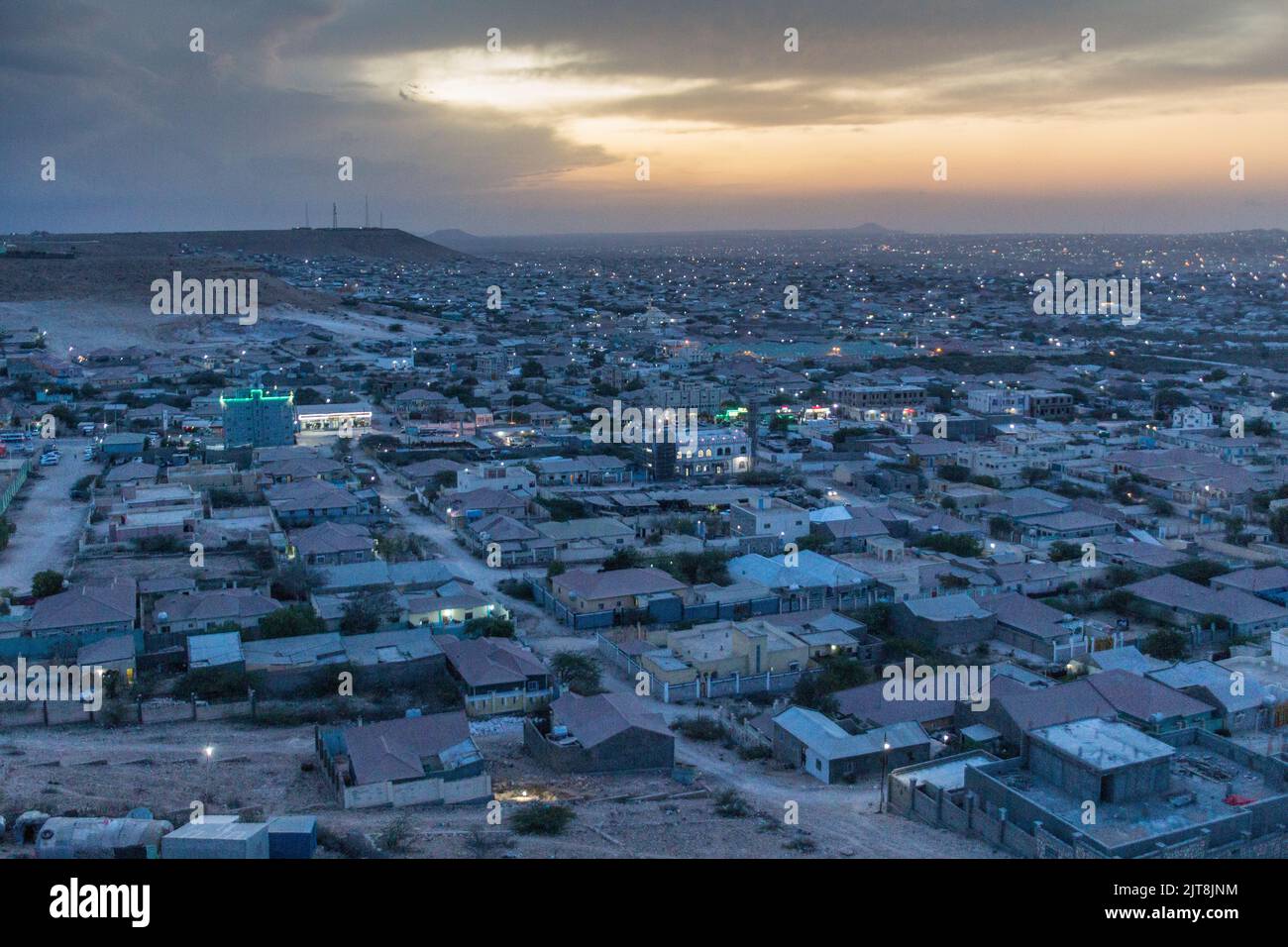 Sunset Aerial View Of Hargeisa Capital Of Somaliland Stock Photo Alamy