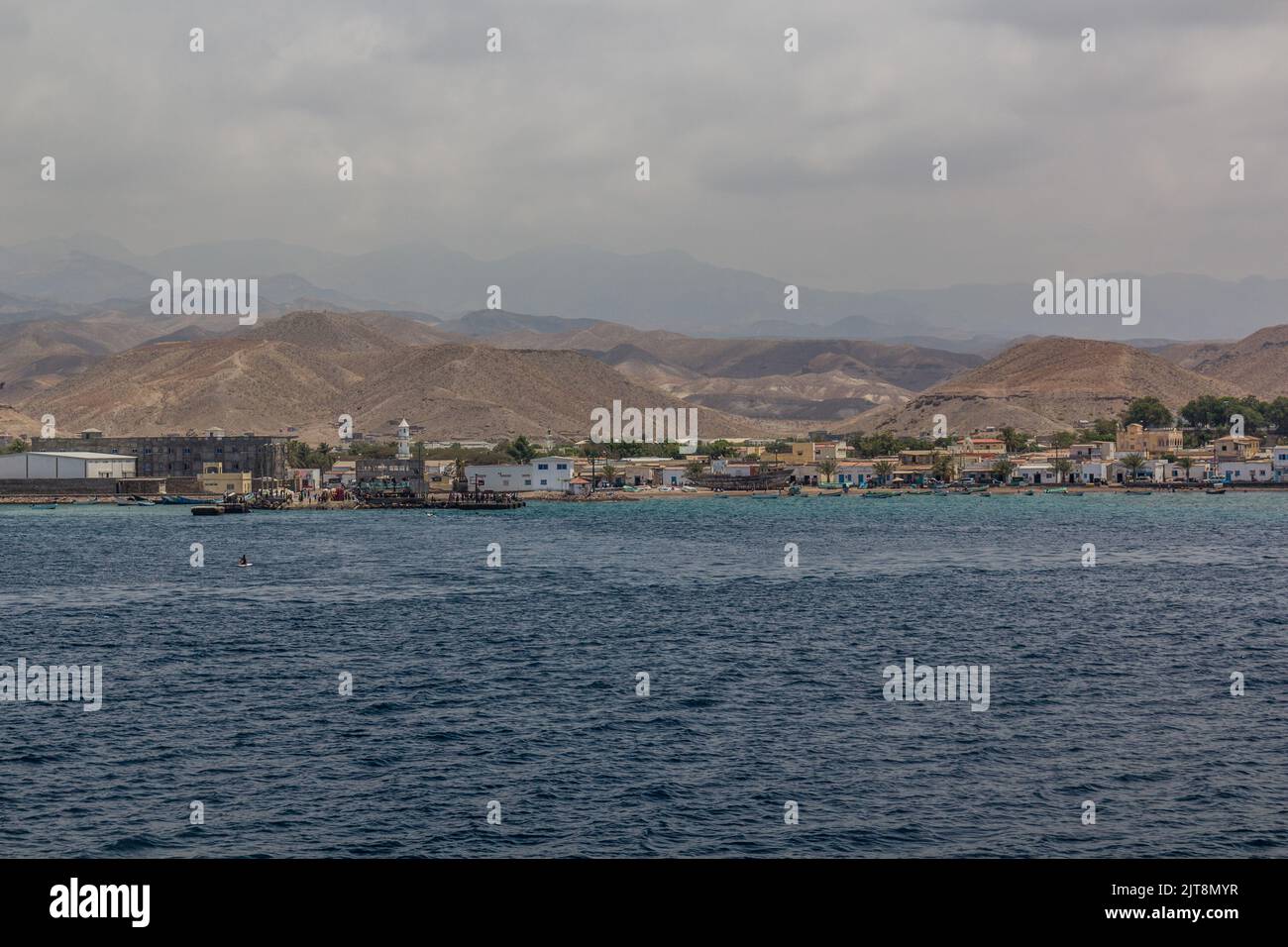 View of Tadjoura town, Djibouti Stock Photo