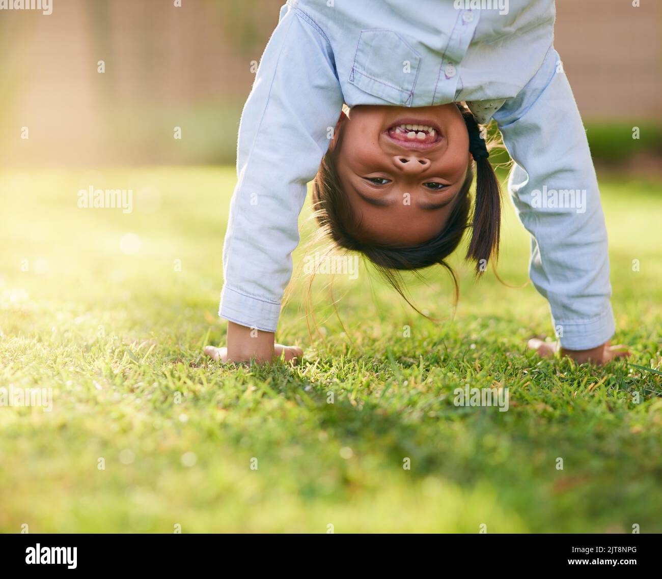 I like seeing the world from this angle sometimes. Portrait of a little