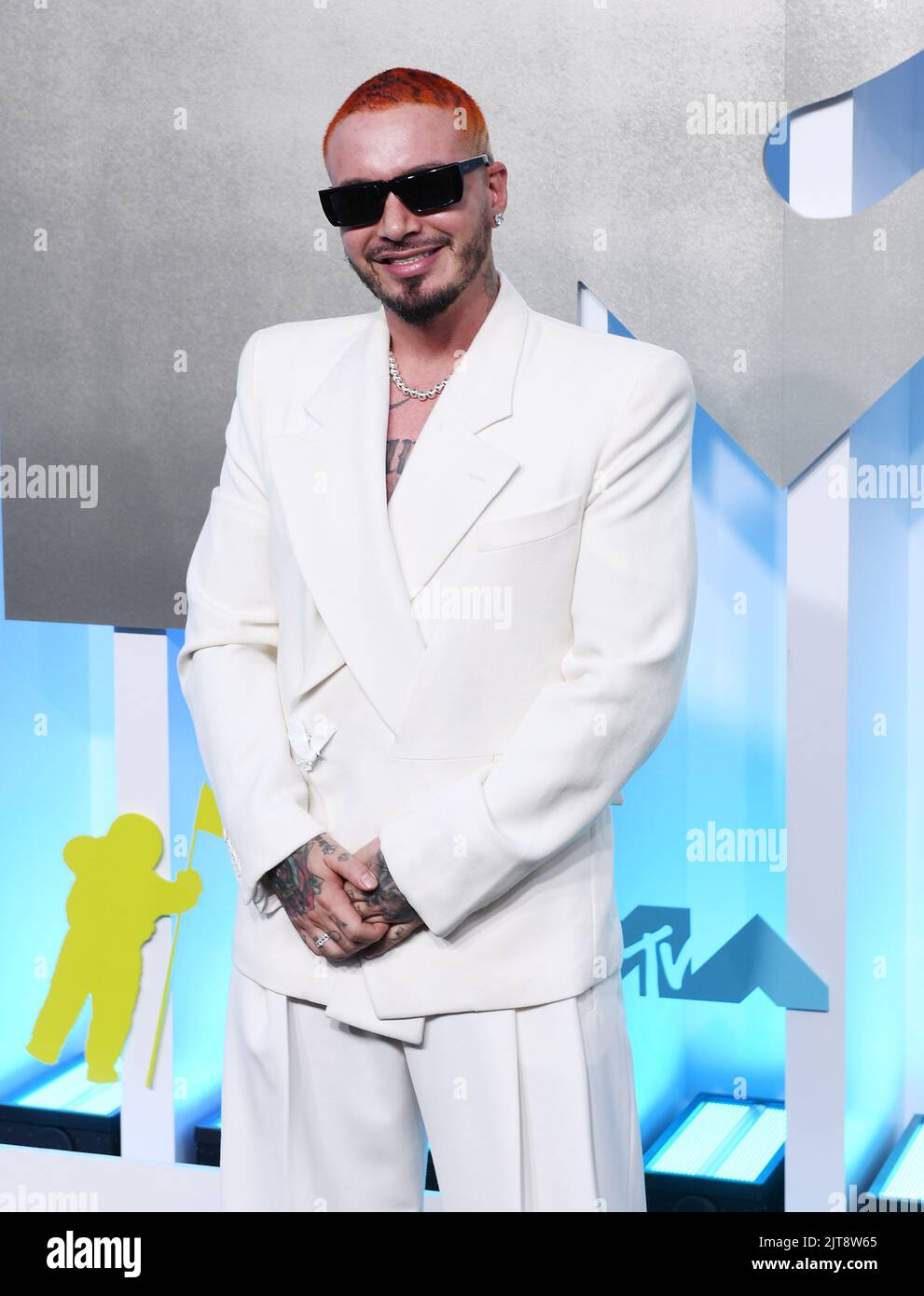 J Balvin in Louis Vuitton at the 2022 MTV VMAs