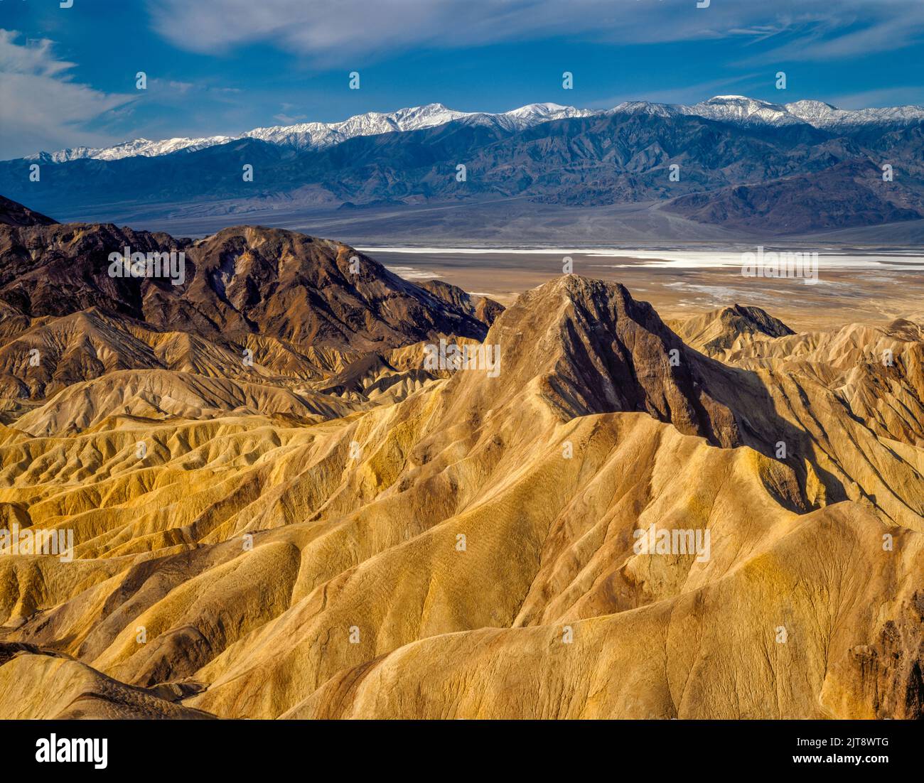 Manly Beacon, Zabriske Point, Death Valley National Park, California Stock Photo