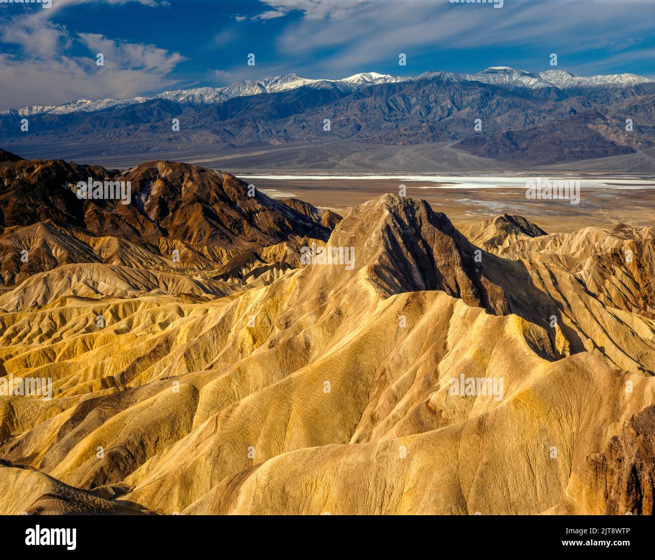 Manly Beacon, Zabriske Point, Death Valley National Park, California Stock Photo