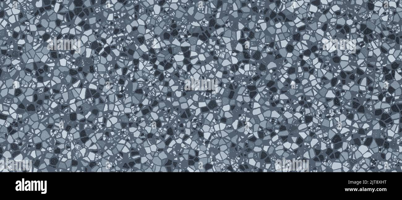 Terrazo texture banner, used as background Stock Photo