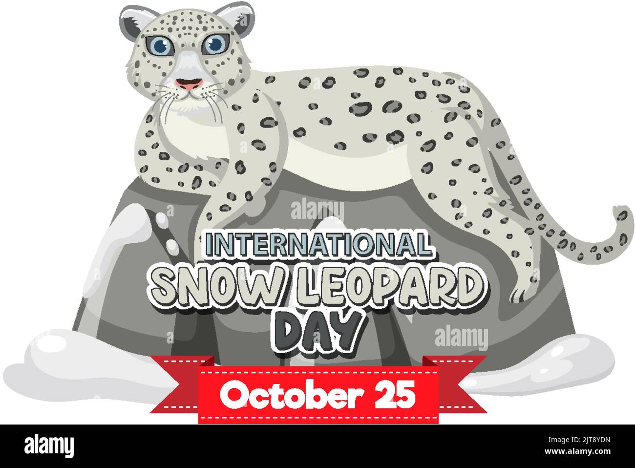 International snow leopard day illustration Stock Vector Image & Art
