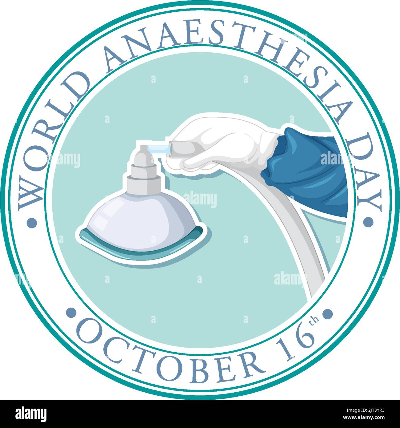 World Anaesthesia Day Banner Design Illustration Stock Vector Image ...