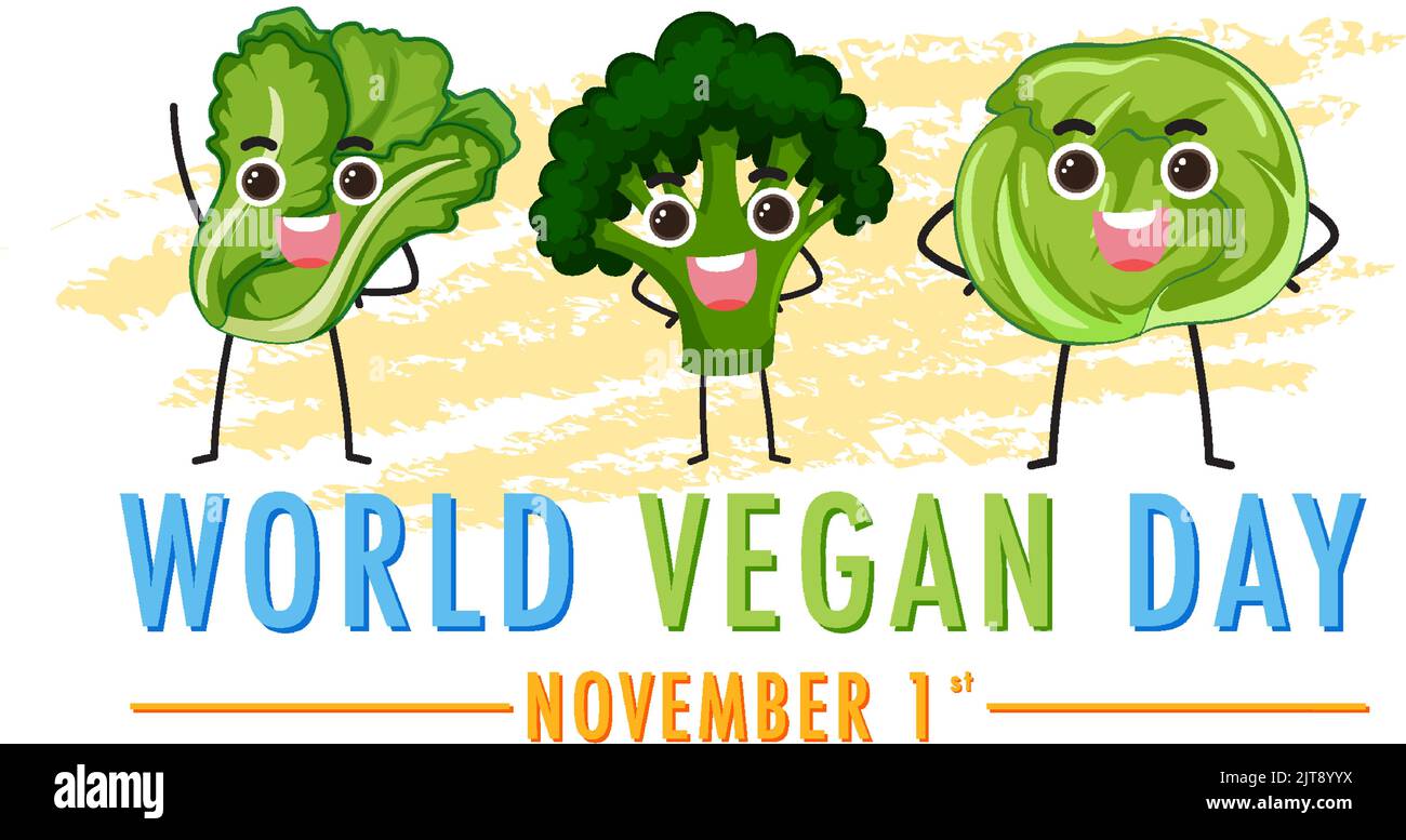 World Vegan Day Banner Design illustration Stock Vector Image & Art - Alamy