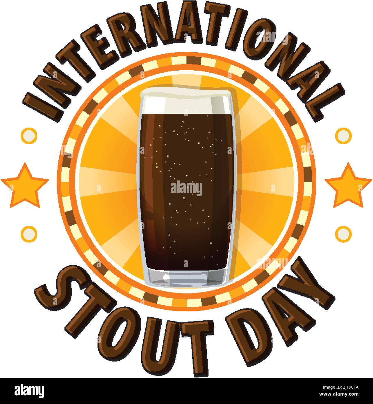 International Stout Day Banner Design illustration Stock Vector Image