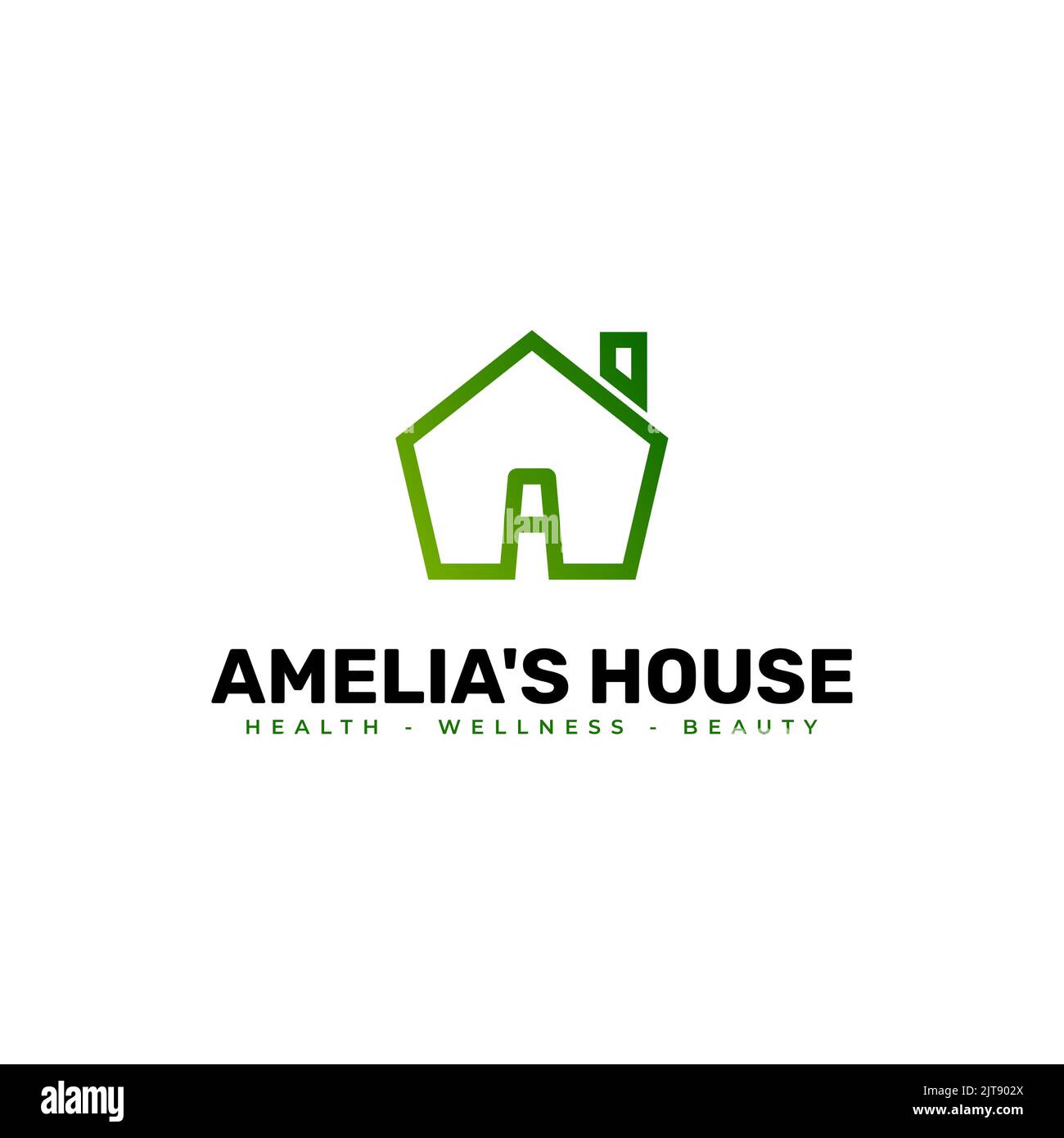 letter A logo design. line house logo. creative house logo and letter a