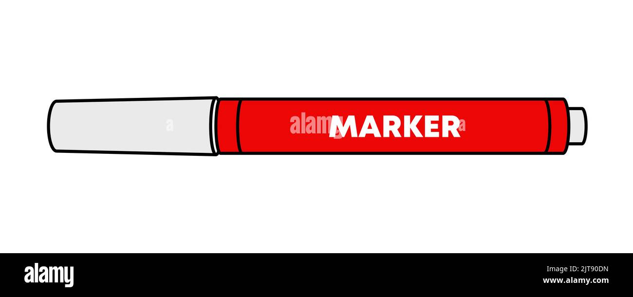 Colorful Marker Pen For Children And School Stock Illustration