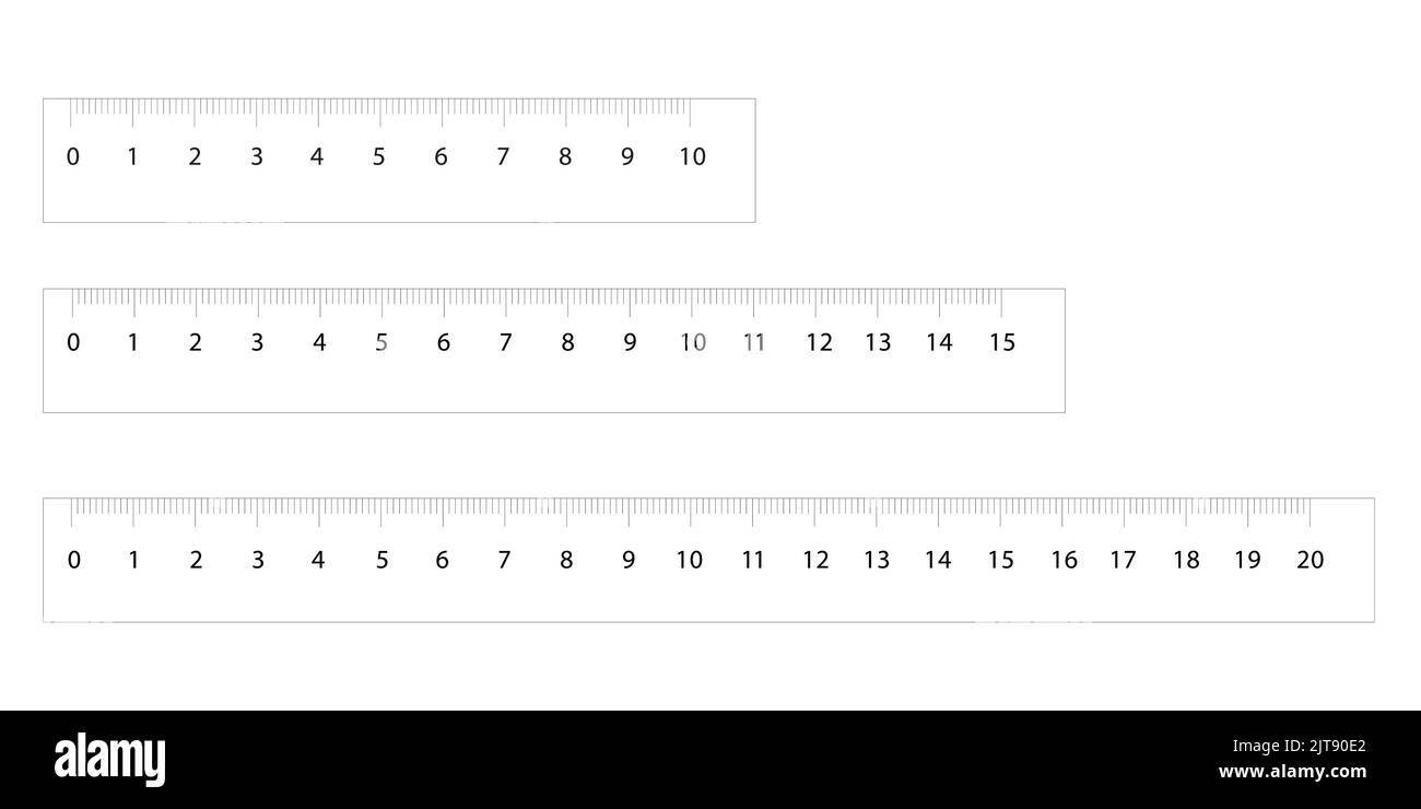 Measuring tool. Ruler, Triangle Ruler for school and business. Vector illustration Stock Vector